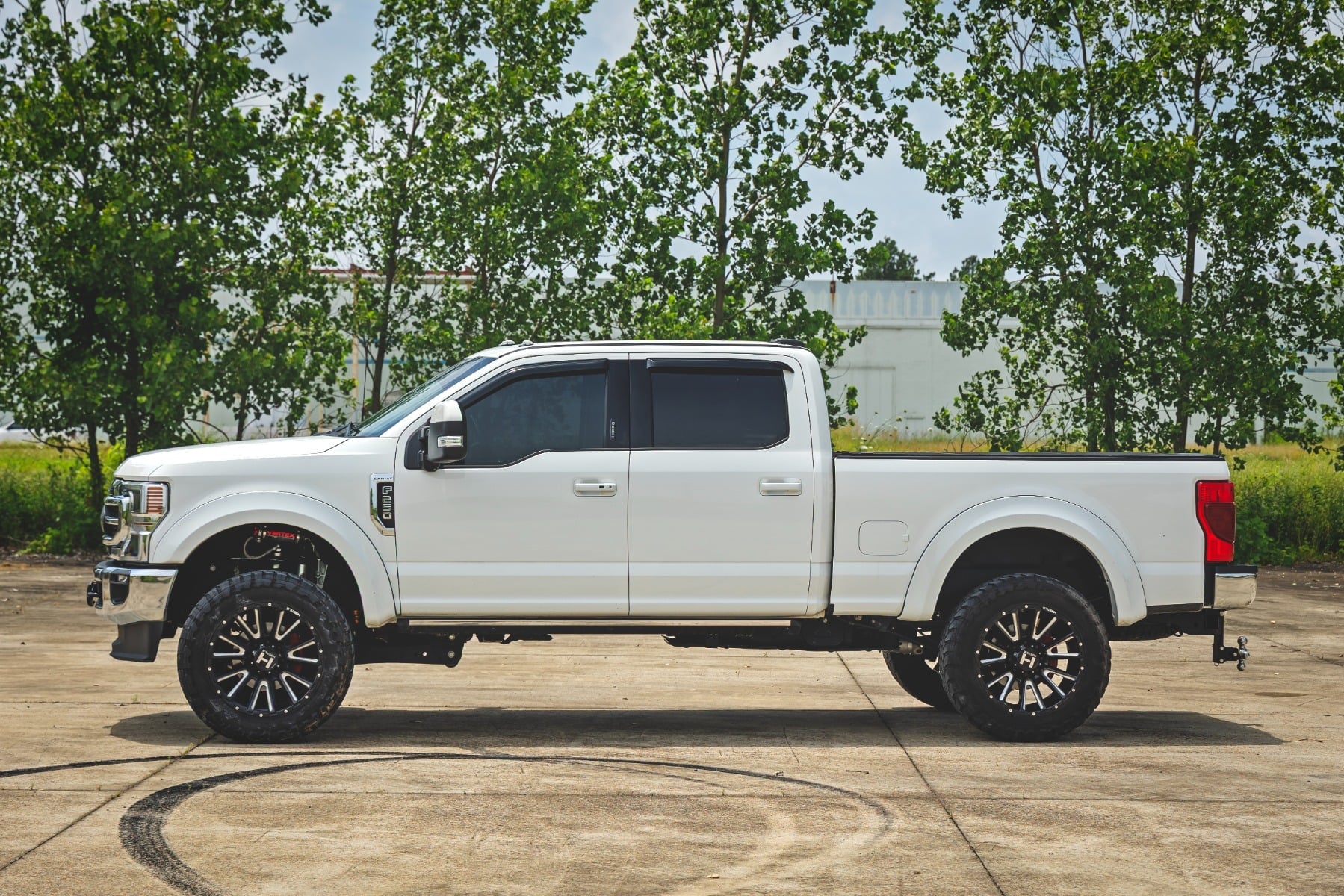 Side Window Deflectors | Tape On Rain Guard | Ford F-150/Lightning/F-250/F-350/Raptor (15-26) by Rough Country