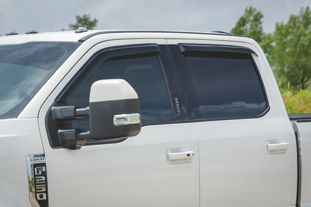 Side Window Deflectors | Tape On Rain Guard | Ford F-150/Lightning/F-250/F-350/Raptor (15-26) by Rough Country