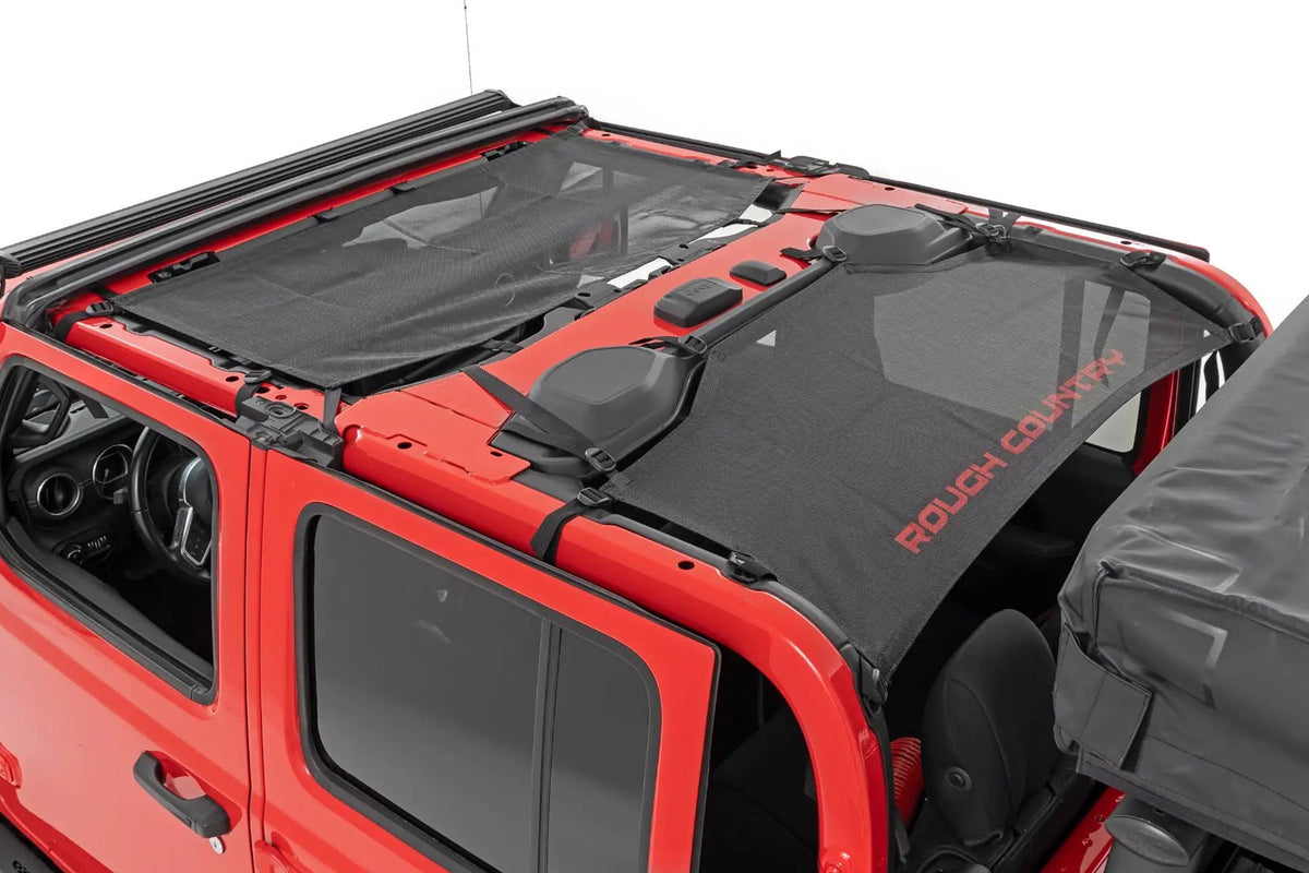 Mesh Bikini Top Plus | Black | Jeep Gladiator JT 4WD (2020-2024) by Rough Country