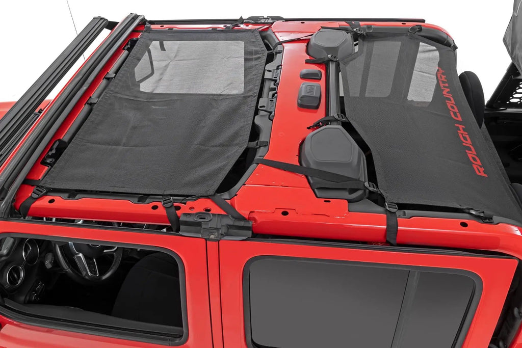 Mesh Bikini Top Plus | Black | Jeep Gladiator JT 4WD (2020-2024) by Rough Country