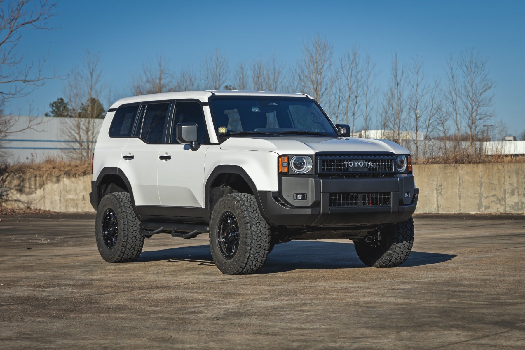 LED Light Kit | Ditch Mount | 2" Black Pair | Amber DRL | Toyota Land Cruiser (24-26) by Rough Country