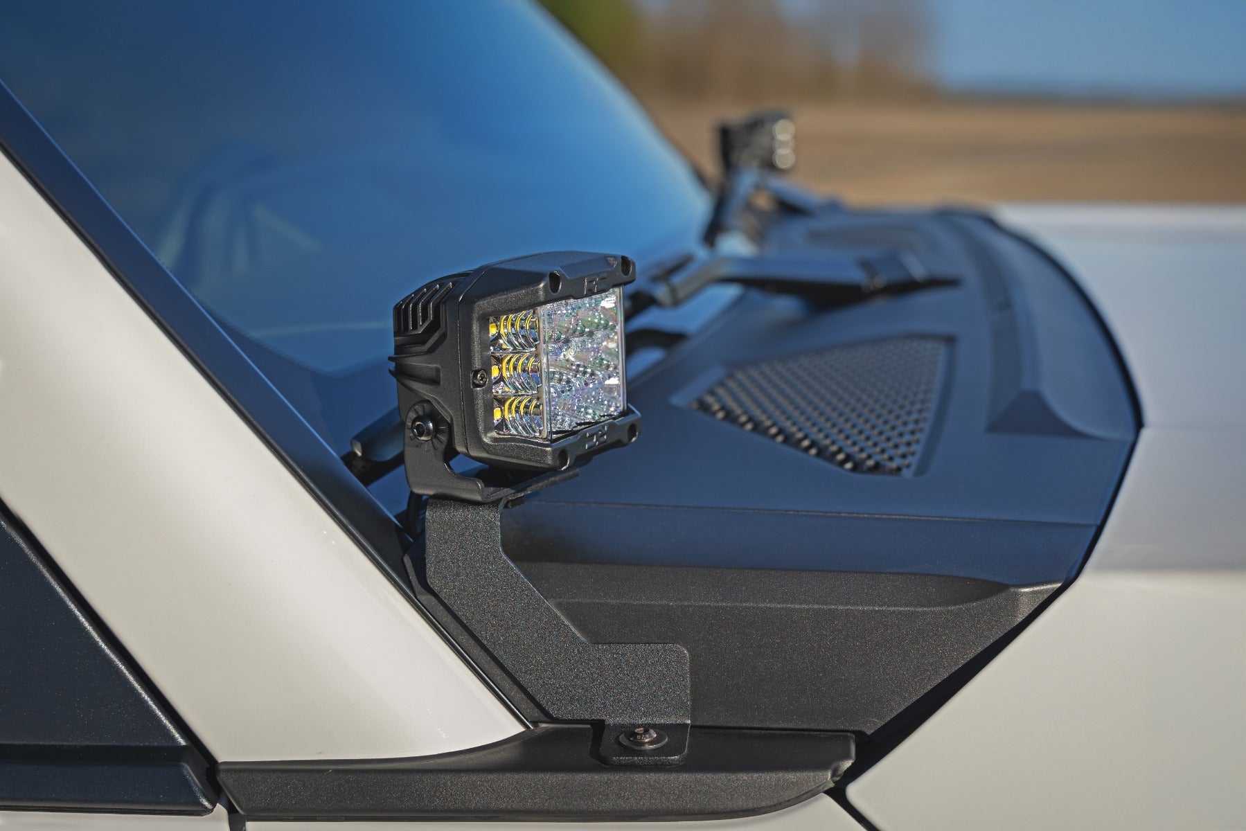 LED Light Kit | Ditch Mount | 2" Black Pair | Spot | Toyota Land Cruiser (24-26) by Rough Country