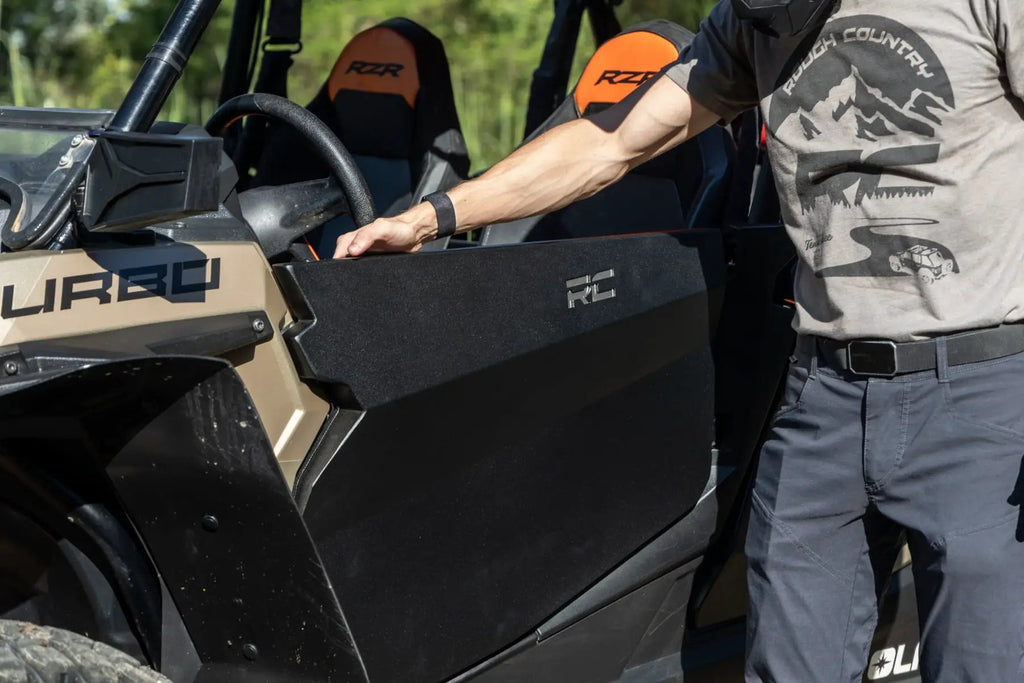 Aluminum Lower Half Doors | Rear | Polaris RZR XP 4 1000/RZR XP 4 Turbo S by Rough Country