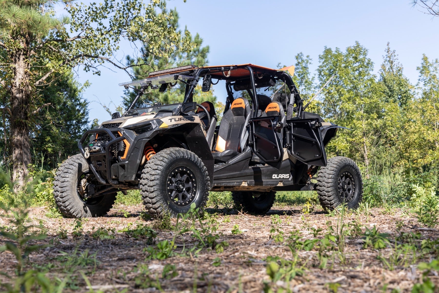 Aluminum Lower Half Doors | Rear | Polaris RZR XP 4 1000/RZR XP 4 Turbo S by Rough Country