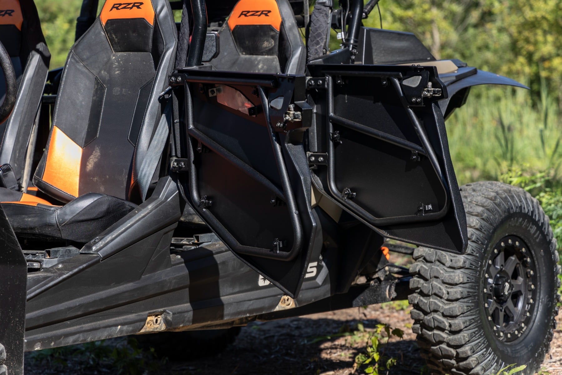 Aluminum Lower Half Doors | Rear | Polaris RZR XP 4 1000/RZR XP 4 Turbo S by Rough Country
