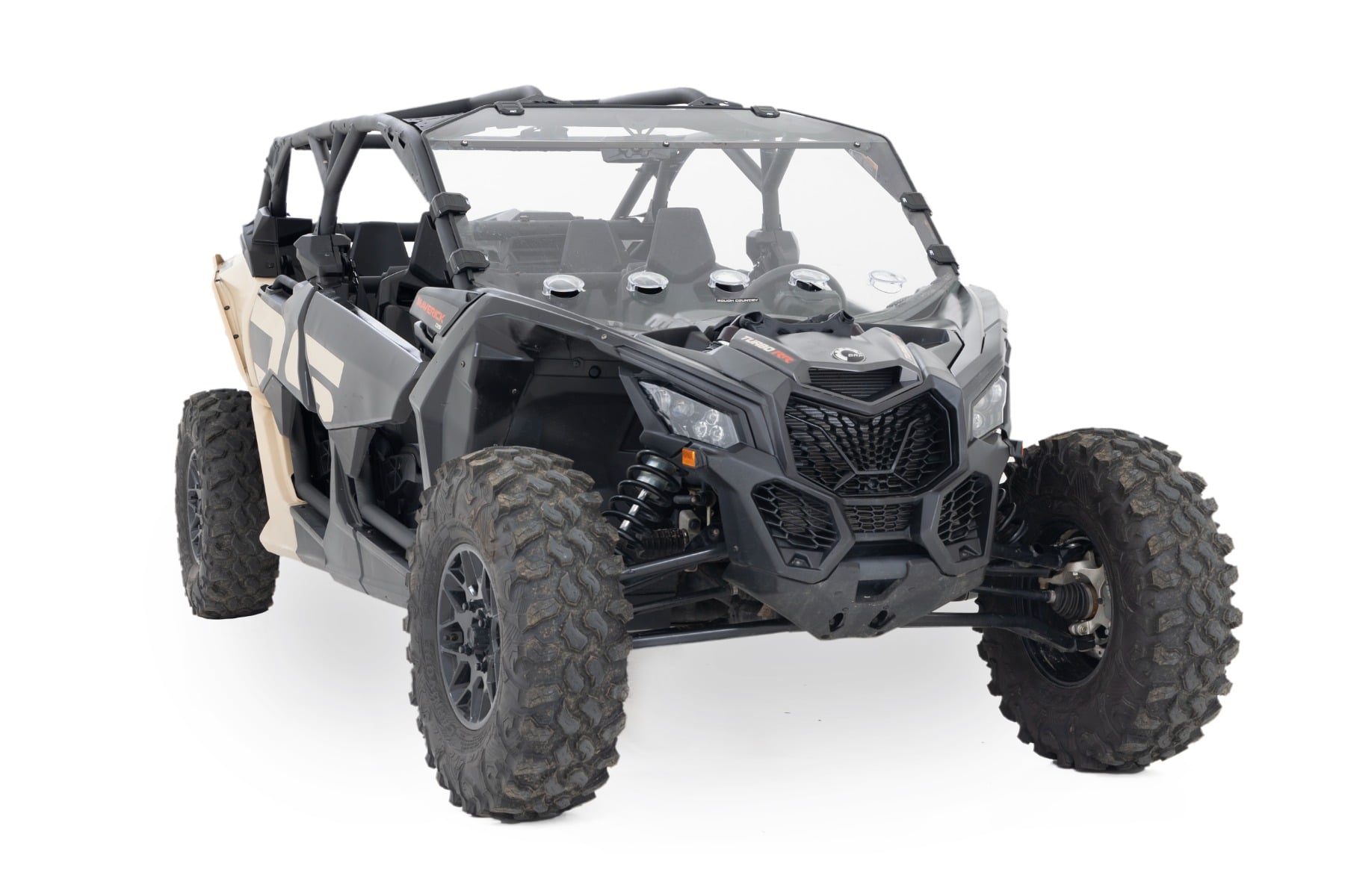 Vented Full Windshield | Scratch Resistant | Can-Am Maverick X3 by Rough Country