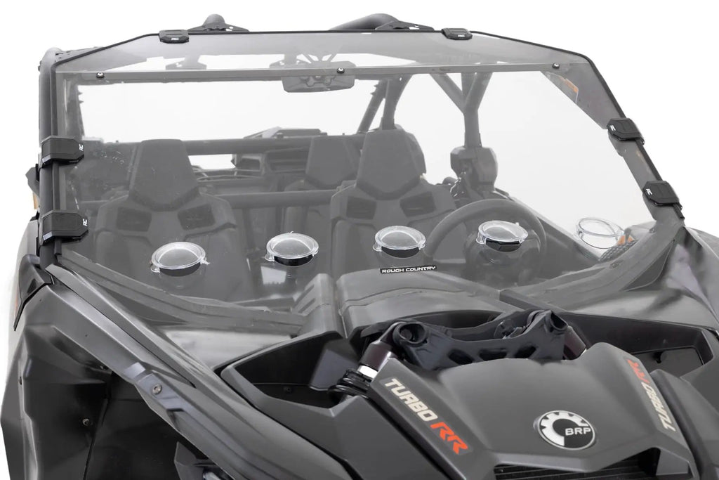 Vented Full Windshield | Scratch Resistant | Can-Am Maverick X3 by Rough Country