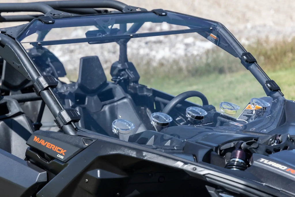 Vented Full Windshield | Scratch Resistant | Can-Am Maverick X3 by Rough Country