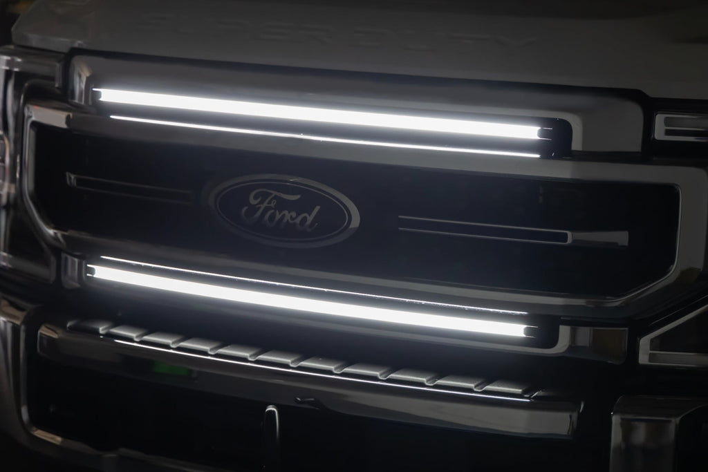 LED Light Kit | Grille Mount | 30 Inch DRL | Ford F-250/F-350 Super Duty (17-22) by Rough Country