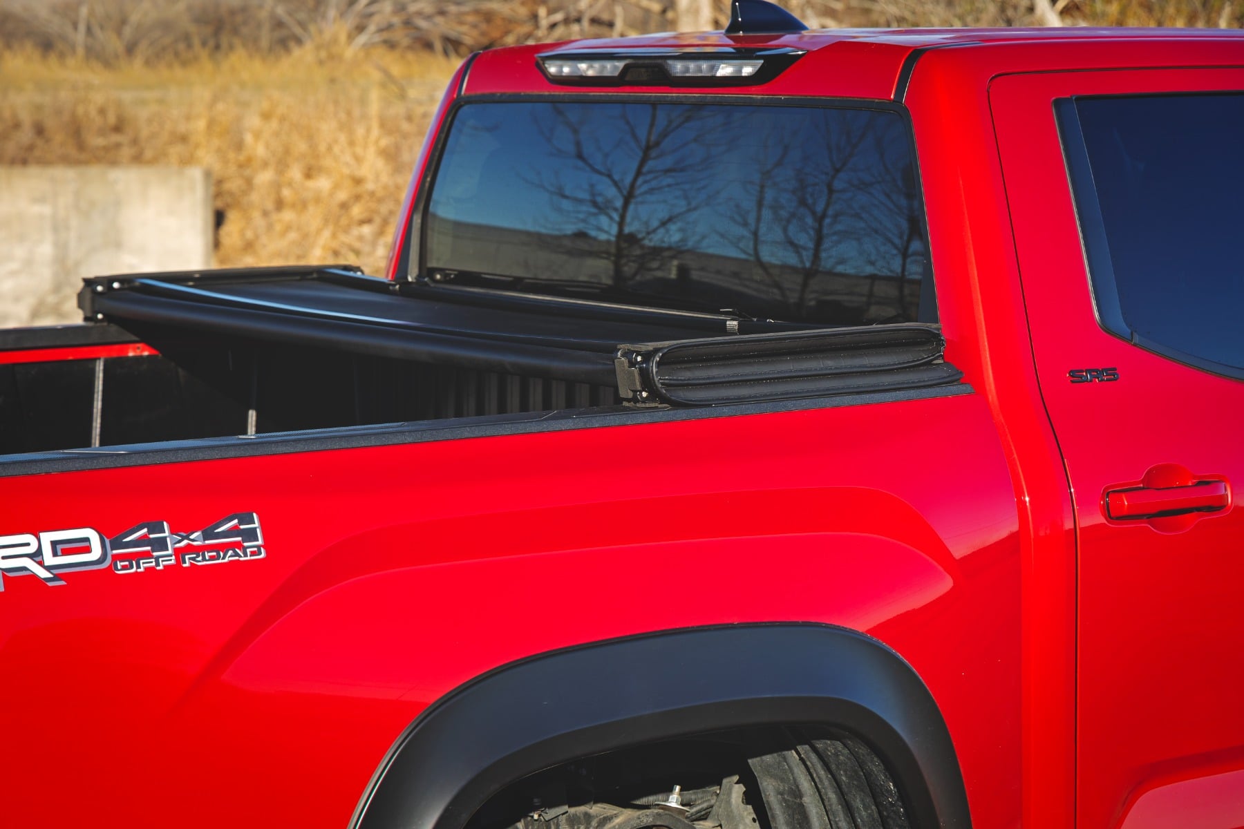Soft Tri-Fold Bed Cover | 5'7" Bed | with and w/o OE Rail | Toyota Tundra (22-26) by Rough Country
