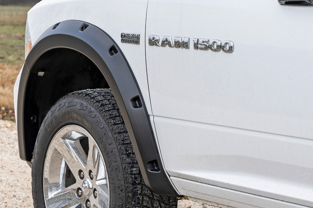 Pocket Fender Flares | PX8 Black Crystal | Ram 1500 2WD/4WD (2009-2018 & Classic) by Rough Country