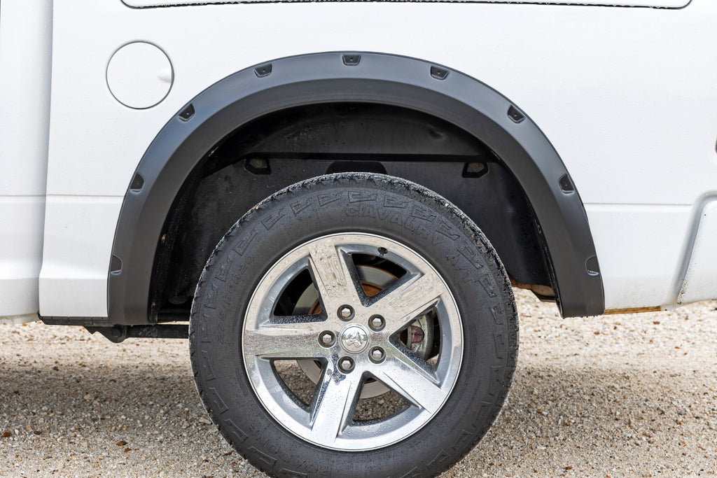 Pocket Fender Flares | PX8 Black Crystal | Ram 1500 2WD/4WD (2009-2018 & Classic) by Rough Country