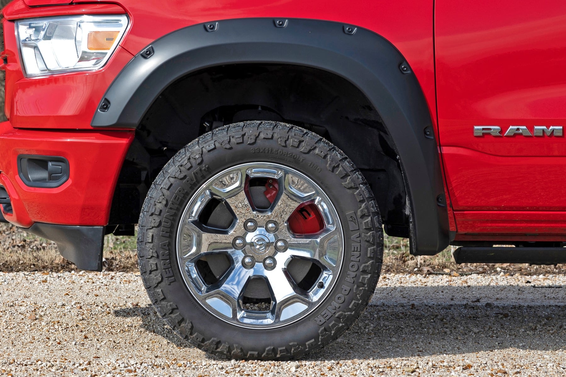 Caliper Covers | Front and Rear | Red | Ram 1500 2WD/4WD (2019-2026) by Rough Country