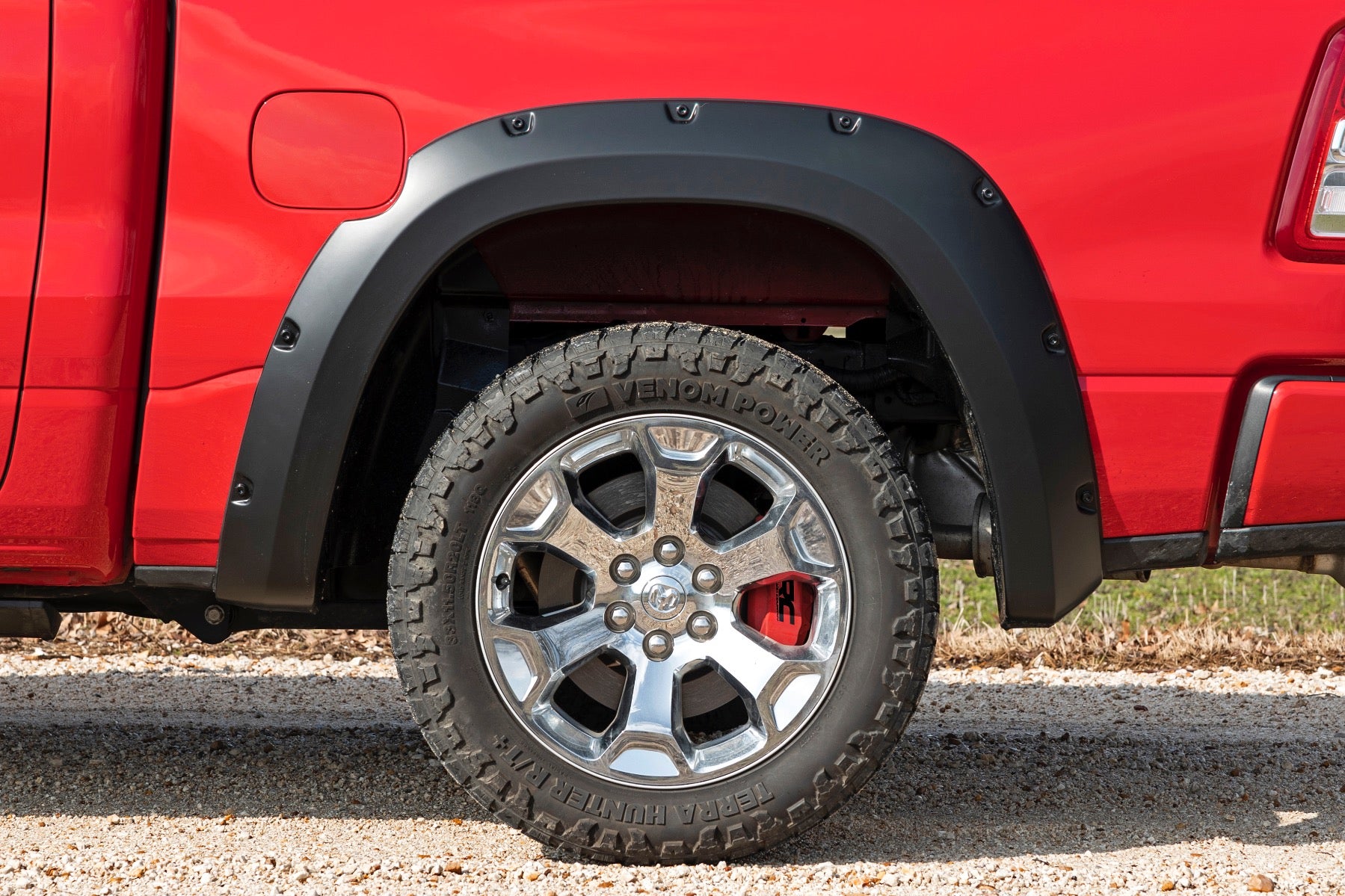 Caliper Covers | Front and Rear | Red | Ram 1500 2WD/4WD (2019-2026) by Rough Country