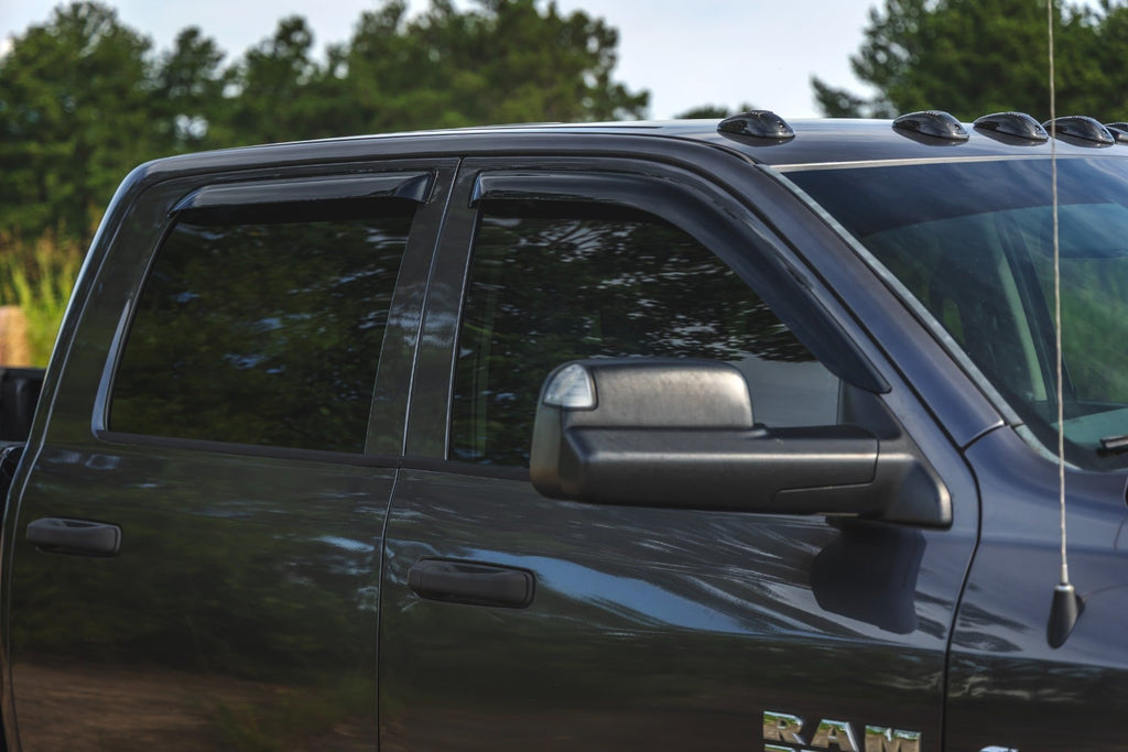 Side Window Deflectors | Tape On Rain Guard | Ram 1500 (09-18)/2500 (10-26) by Rough Country
