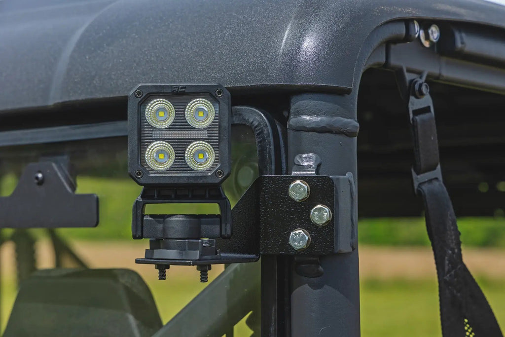 LED Light Kit | Rear Mount | 2" Black Pair | White DRL | CFMOTO UFORCE 1000 by Rough Country
