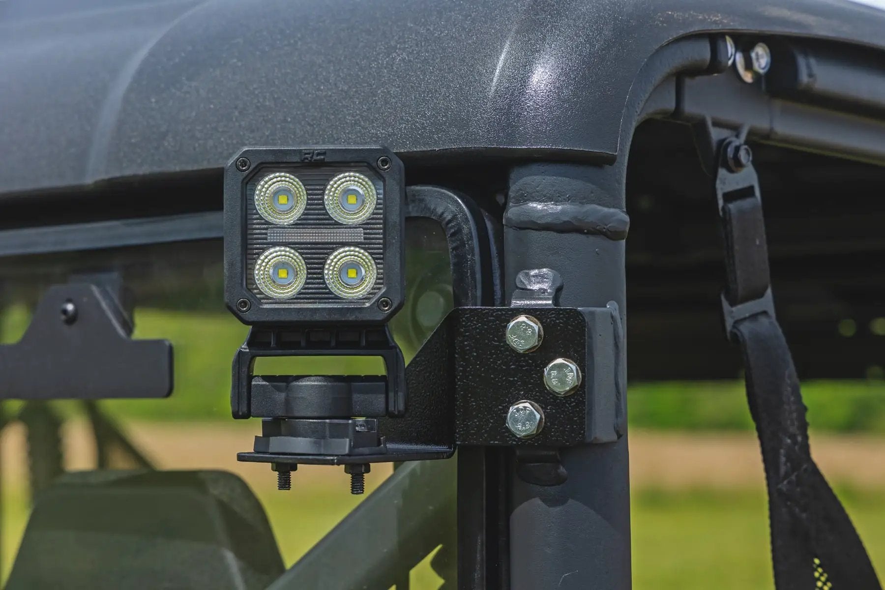 LED Light Kit | Rear Mount | 2" Black Pair | White DRL | CFMOTO UFORCE 1000 by Rough Country