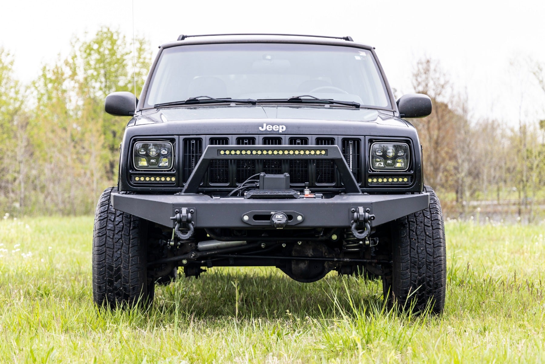 8 Inch Black Series LED Light Bar | Single Row | Pair by Rough Country