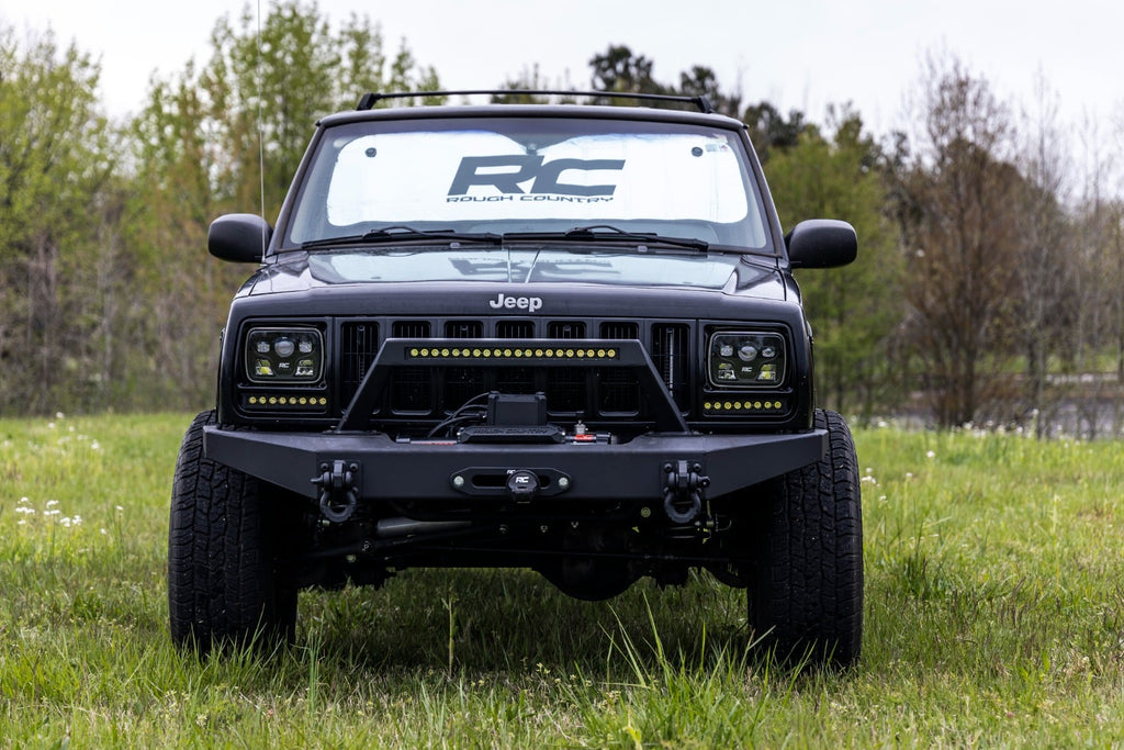 8 Inch Black Series LED Light Bar | Single Row | Cool White DRL | Pair by Rough Country