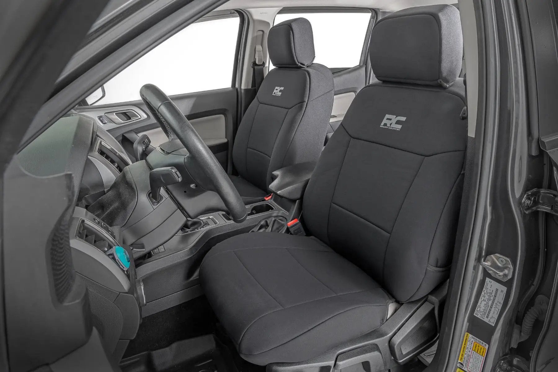 Seat Covers | FR Bucket and RR Bench | Ford Ranger 2WD/4WD (2019-2026) by Rough Country