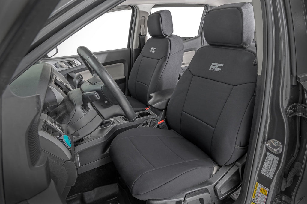 Seat Covers | FR Bucket and RR Bench | Ford Ranger 2WD/4WD (2019-2026) by Rough Country