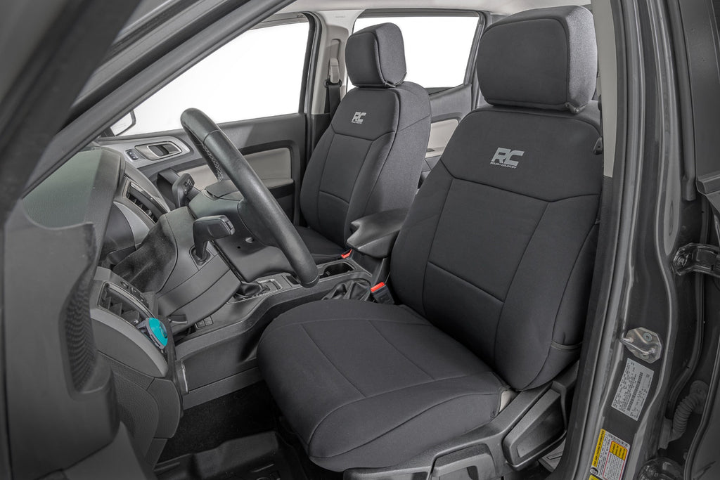 Seat Covers | FR Bucket and RR Bench | Ford Ranger 2WD/4WD (2019-2026) by Rough Country