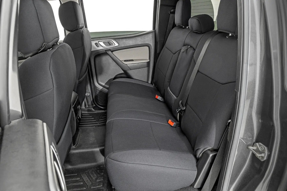 Seat Covers | FR Bucket and RR Bench | Ford Ranger 2WD/4WD (2019-2026) by Rough Country