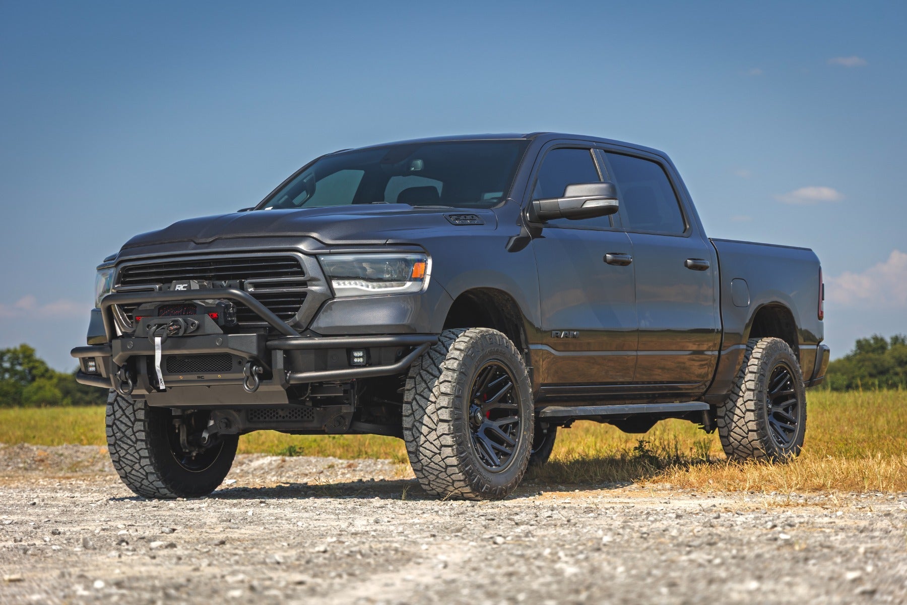 Front Bumper | Tubular | Winch Mount | Ram 1500 2WD/4WD (2019-2024) by Rough Country