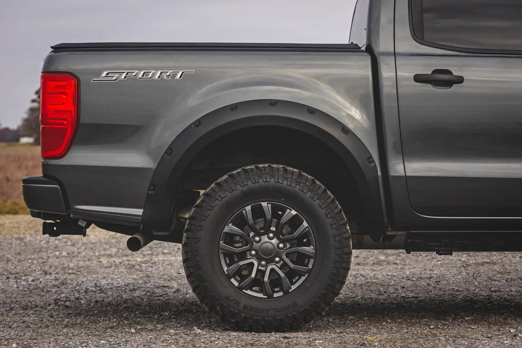 Pocket Fender Flares | G1 Black | 6' Bed | Ford Ranger 2WD/4WD (2019-2023) by Rough Country