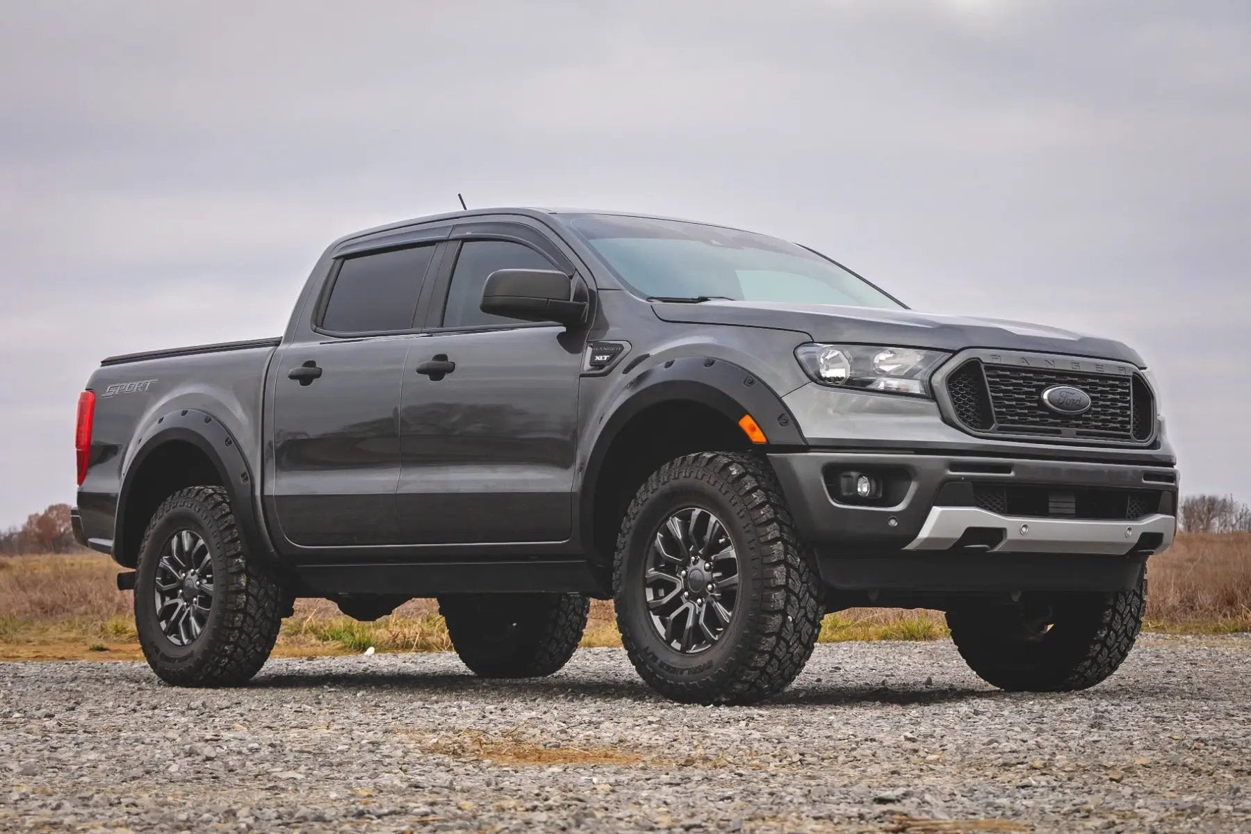 Pocket Fender Flares | G1 Black | 6' Bed | Ford Ranger 2WD/4WD (2019-2023) by Rough Country