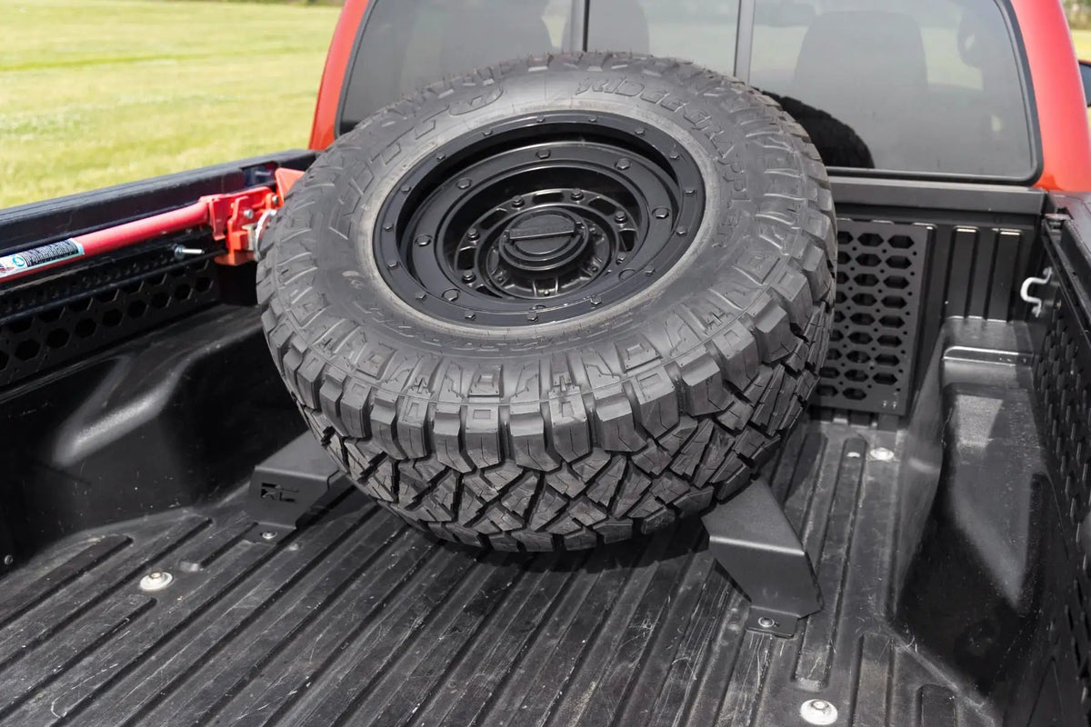 Bed Mount Spare Tire Carrier | Universal (5x5.5 6x5.5 6x135 & 5x5.0 Bolt Patterns) by Rough Country