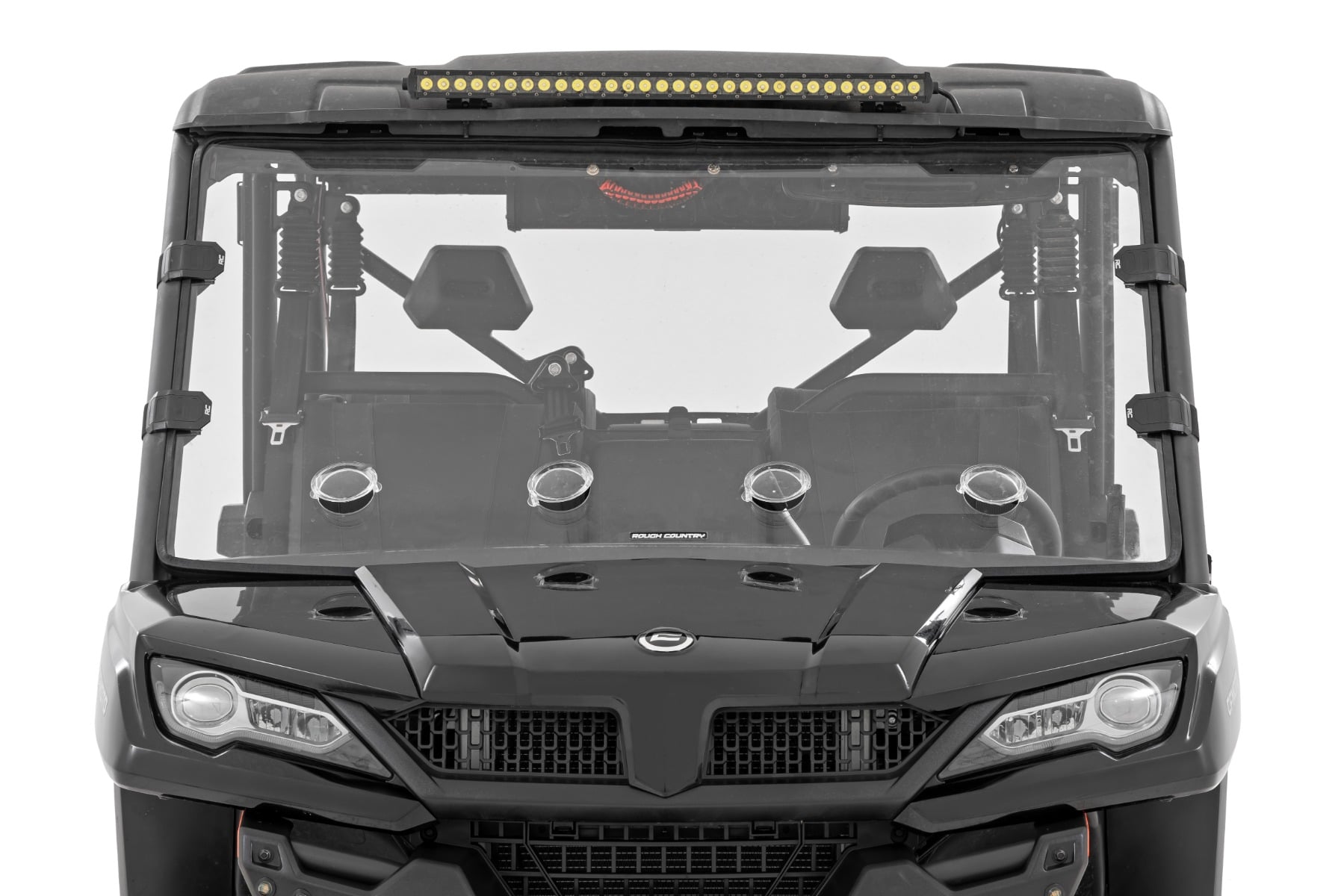 Vented Full Windshield | Scratch Resistant | CFMOTO UFORCE 1000 by Rough Country