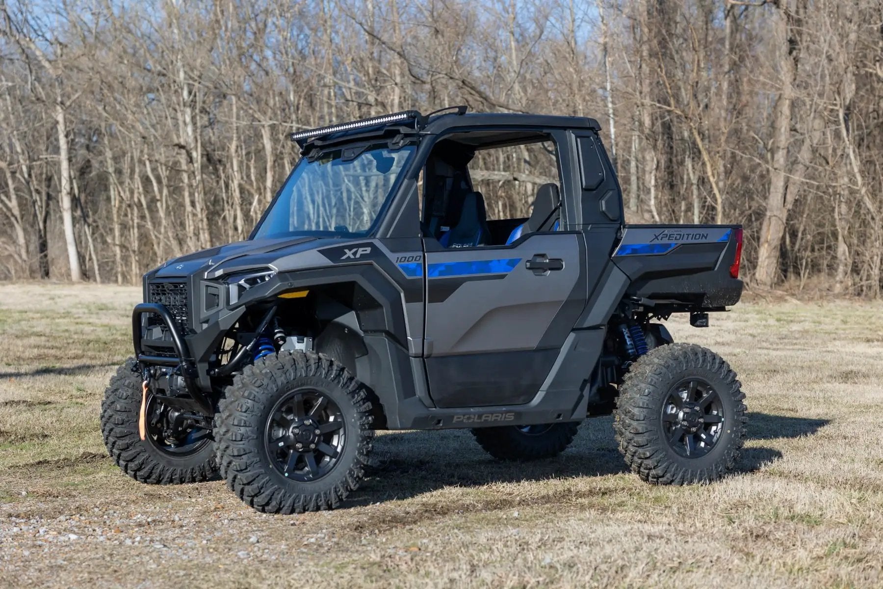 50" Single Row Light Mount | Front | Black Series | Polaris XPEDITION ADV 5 by Rough Country