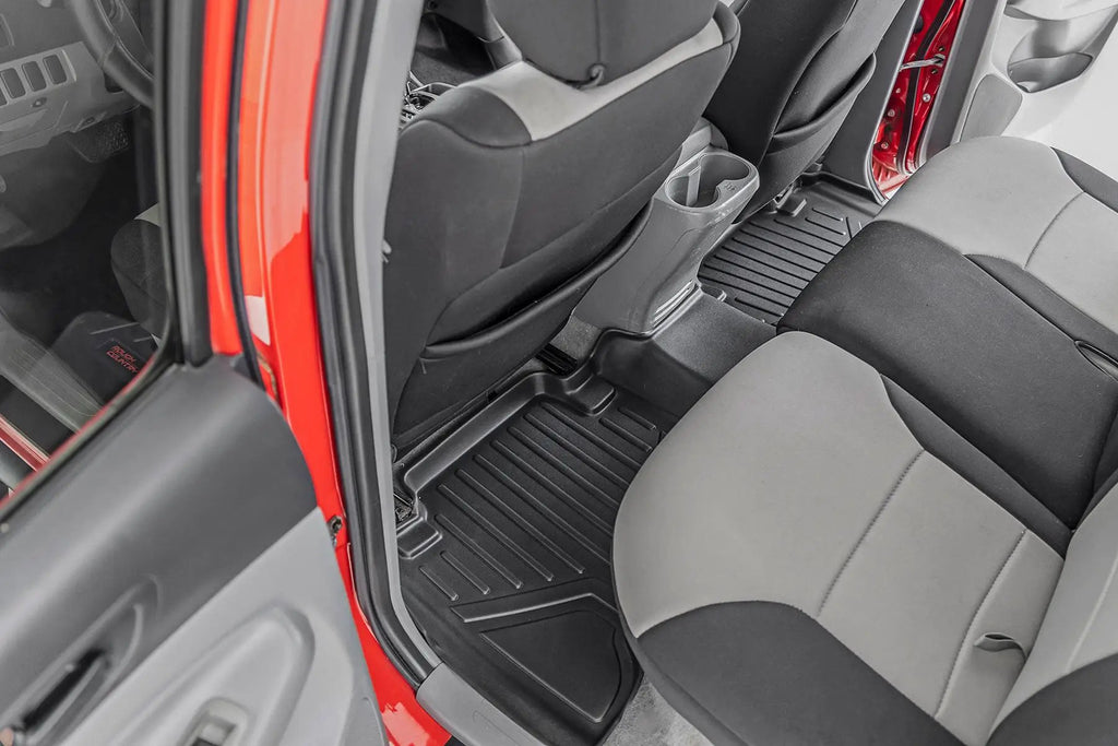 Floor Mats | Front and Rear | Double Cab | Toyota Tacoma 2WD/4WD (2005-2011) by Rough Country