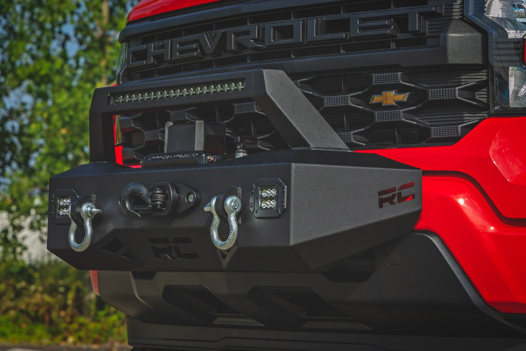 EXO Winch Mount Kit | Chevy Silverado 1500 2WD/4WD (2022-2026) by Rough Country