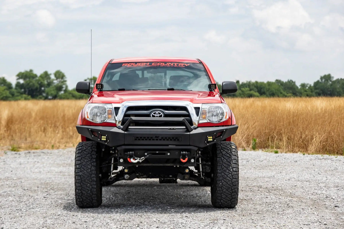 LED Light Kit | Ditch Mount | 2" Black Pair | Flood | Toyota Tacoma (05-15) by Rough Country