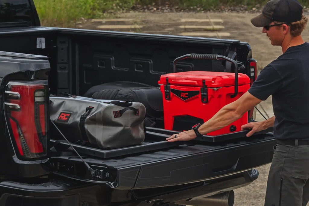 Slide-Out Truck Bed Cargo Trays | Fits 6'7"–6'10" Beds | Easy Tailgate Access by Rough Country