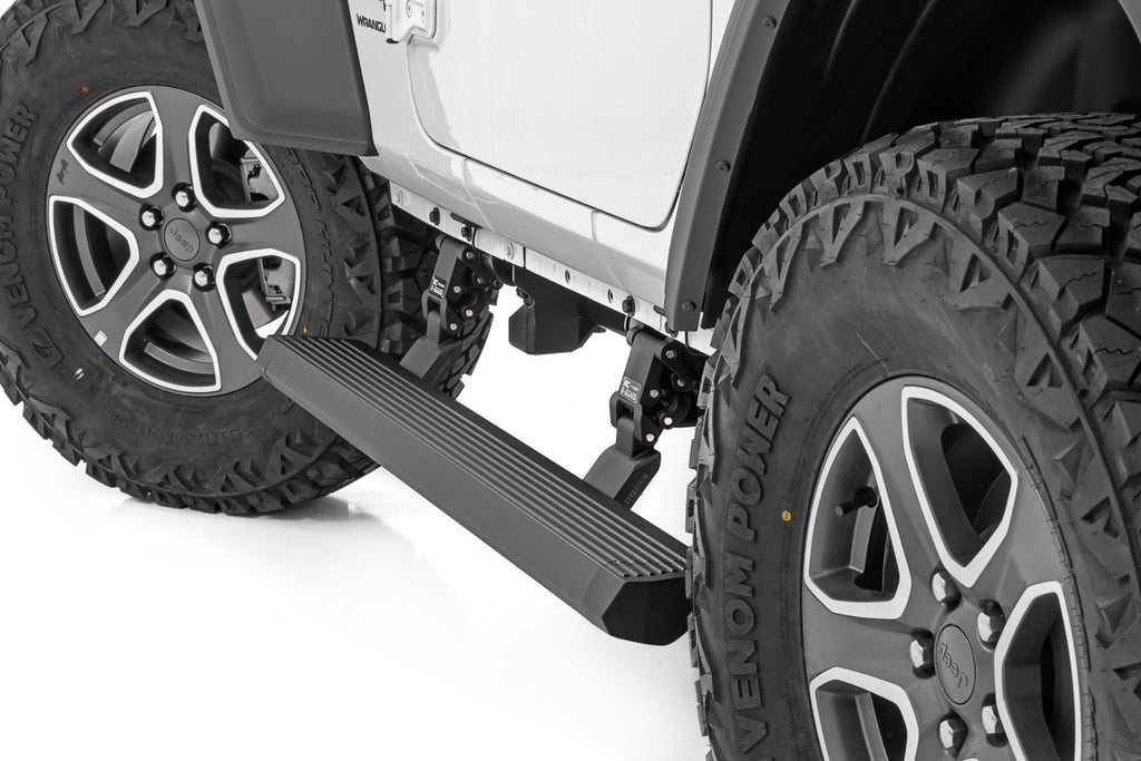 Power Running Boards | Dual Electric Motor | 2 Door | Jeep Wrangler JL (18-26) by Rough Country