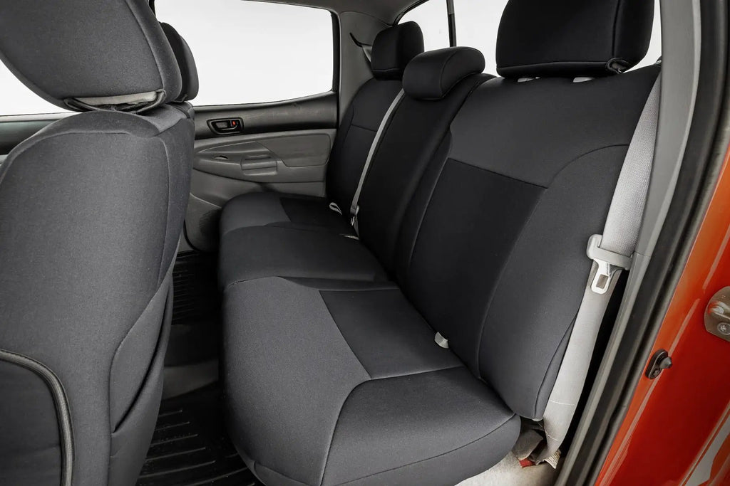 Seat Covers | FR & RR | Crew Cab | Toyota Tacoma 2WD/4WD (2005-2015) by Rough Country