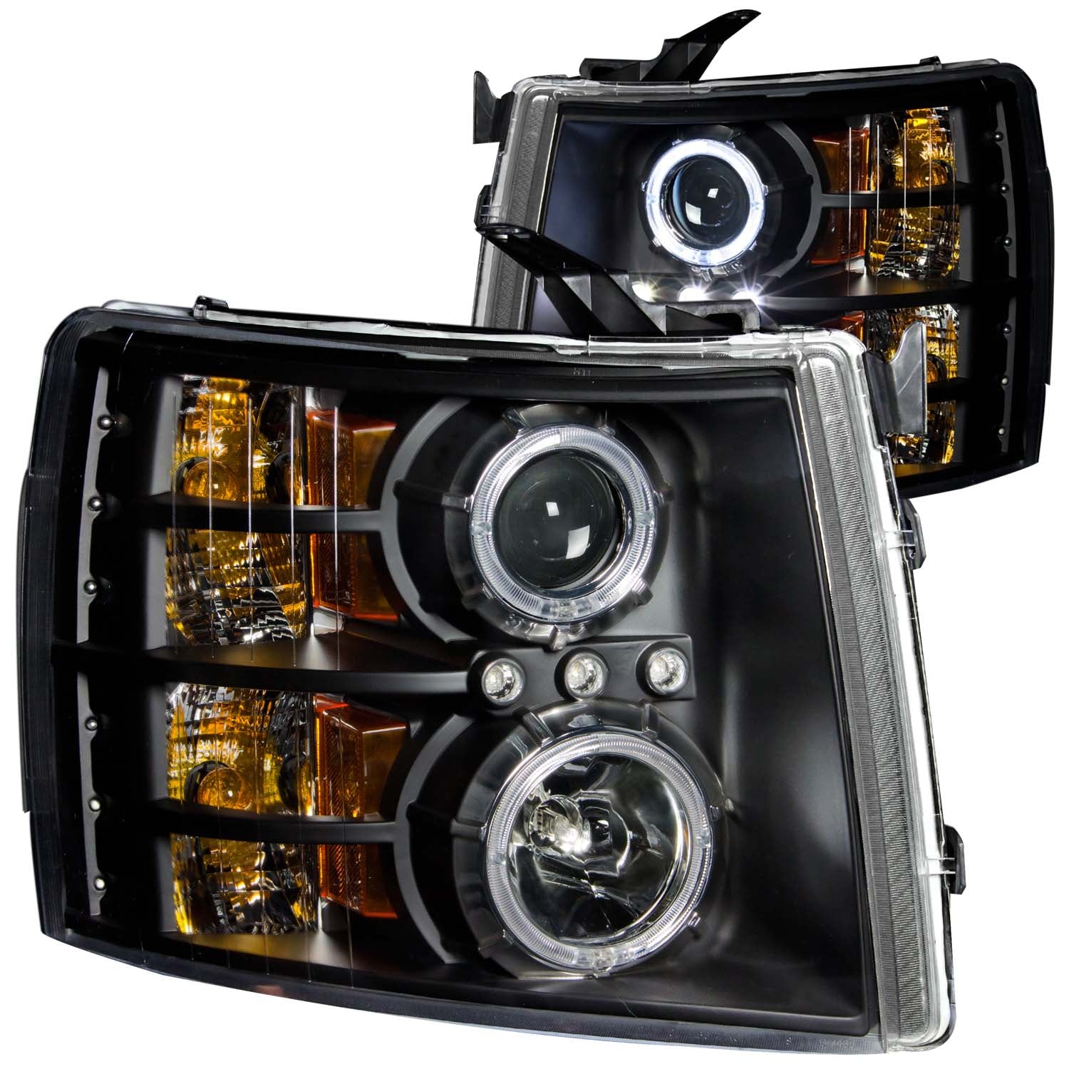 Projector Headlight Set w/Halo by ANZO USA