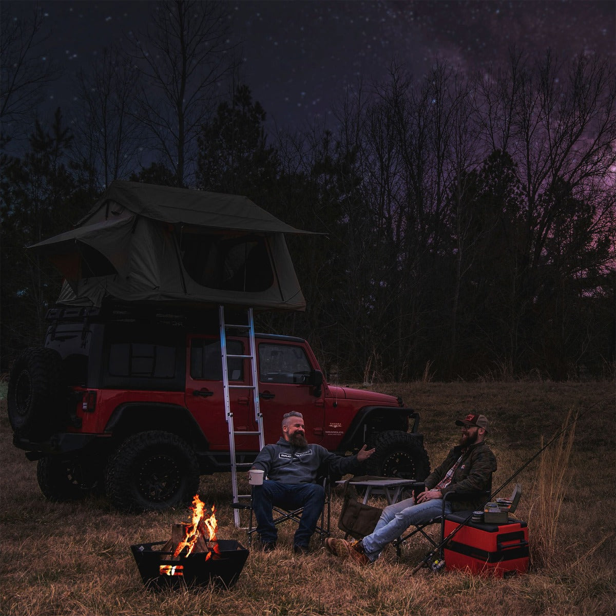 Overland Collapsible Fire Pit w/Carry Bag by Rough Country