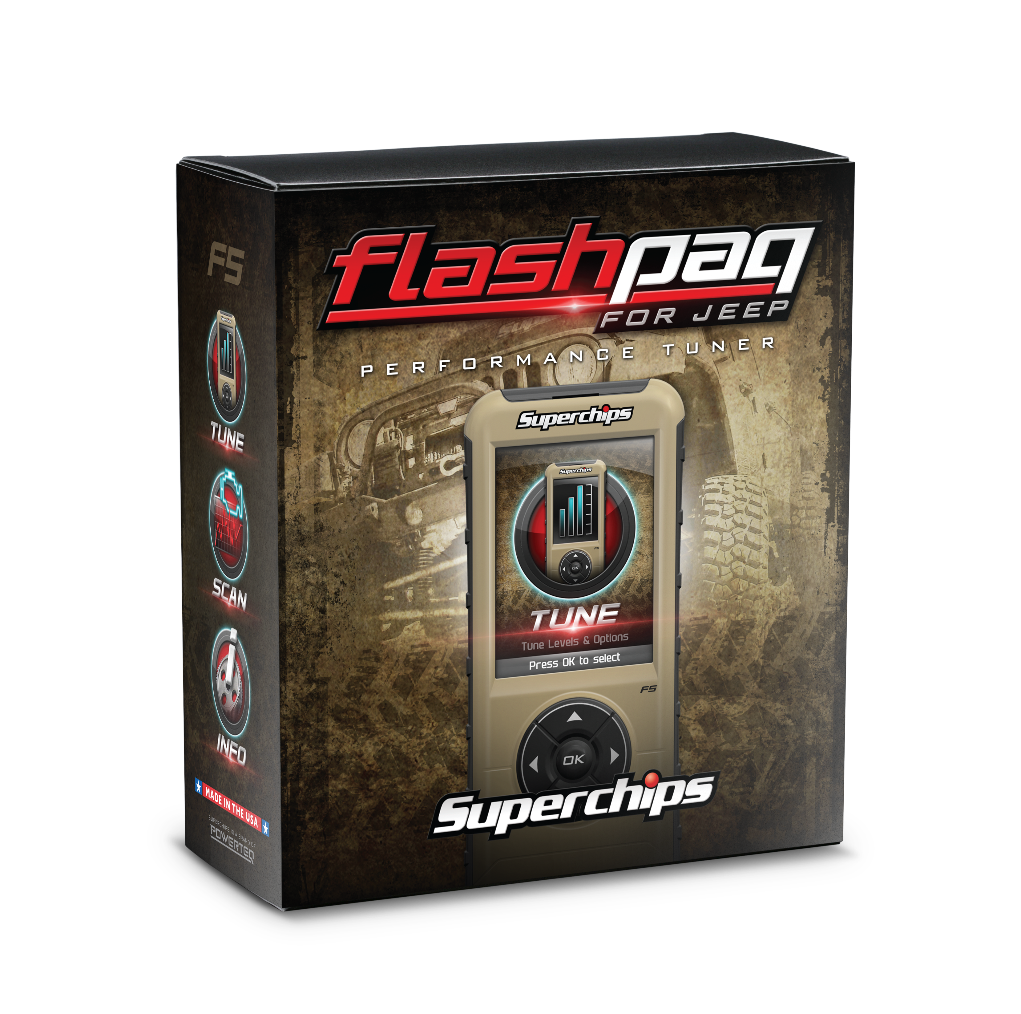 Superchips F5 Flashpaq for 98-14 Jeep by Superchips