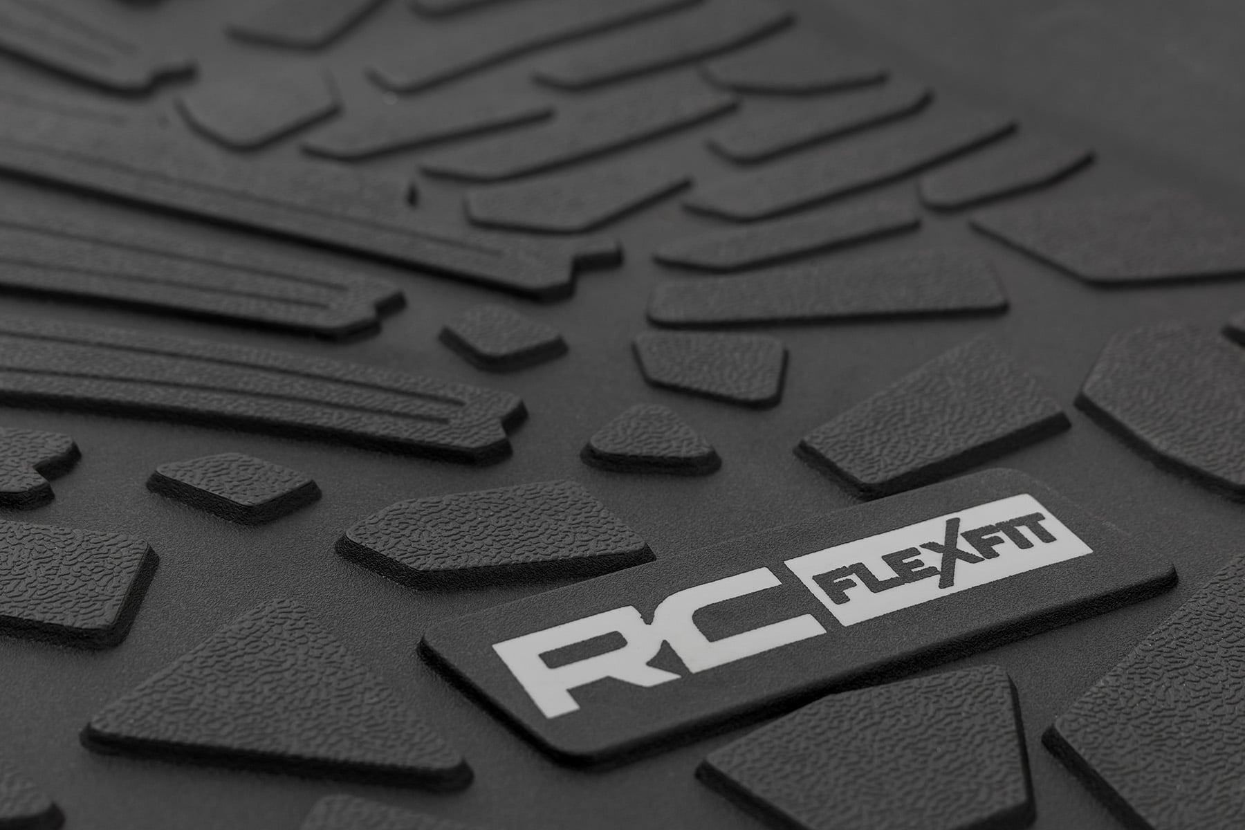 Flex Fit Floor Mats | FR & RR | 4 Door | Jeep Wrangler Unlimited 4WD (18-26) by Rough Country