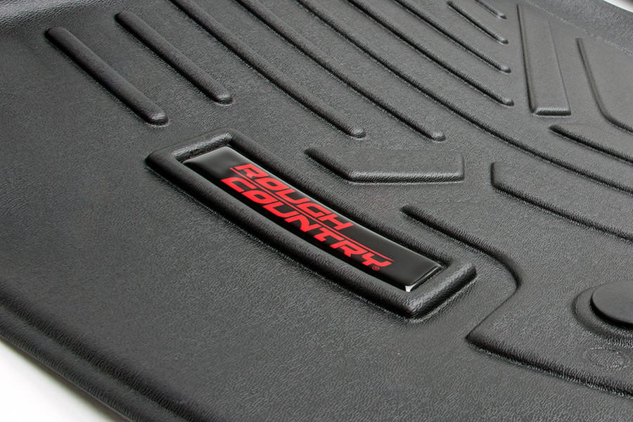 Floor Mats | FR & RR | OV Hump | Crew | Chevy/GMC 1500/2500HD/3500HD 2WD/4WD by Rough Country