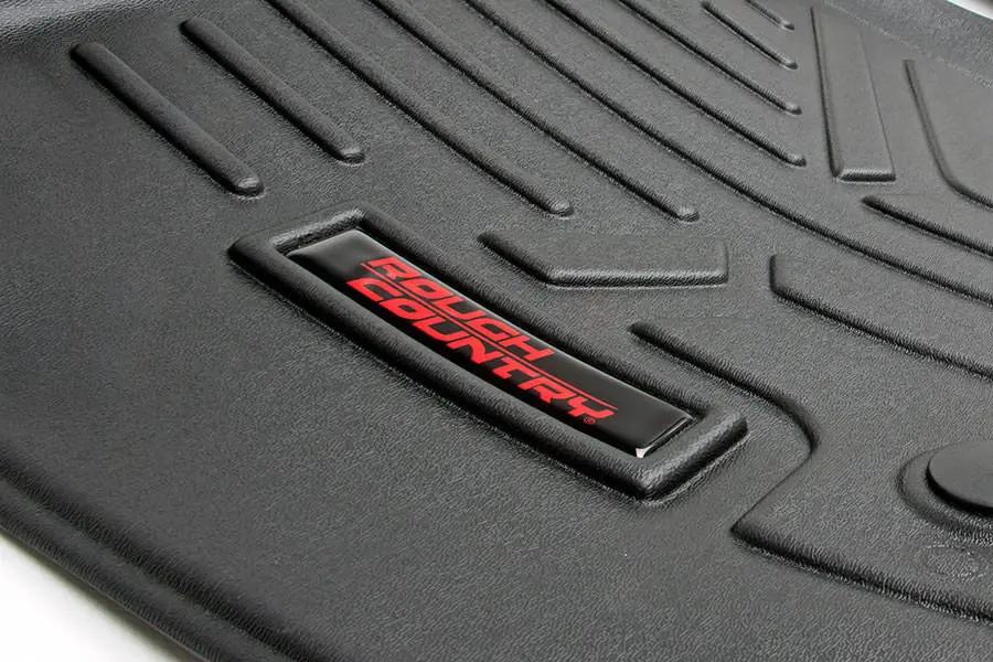 Floor Mats | FR & RR | OV Hump | Ext Cb | Chevy/GMC 1500/2500HD/3500HD 2WD/4WD by Rough Country