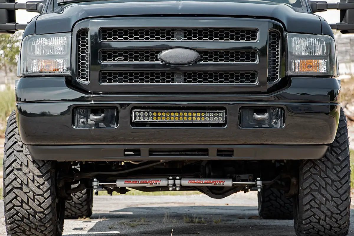 LED Light Kit | Bumper Mount | 20" Spectrum Dual Row | Ford F-250/F-350 Super Duty (05-07) by Rough Country