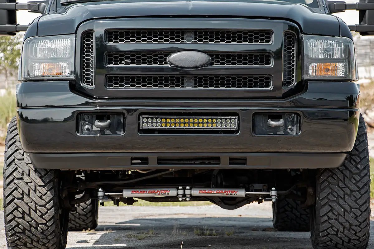 LED Light Kit | Bumper Mount | 20" Spectrum Dual Row | Ford F-250/F-350 Super Duty (05-07) by Rough Country