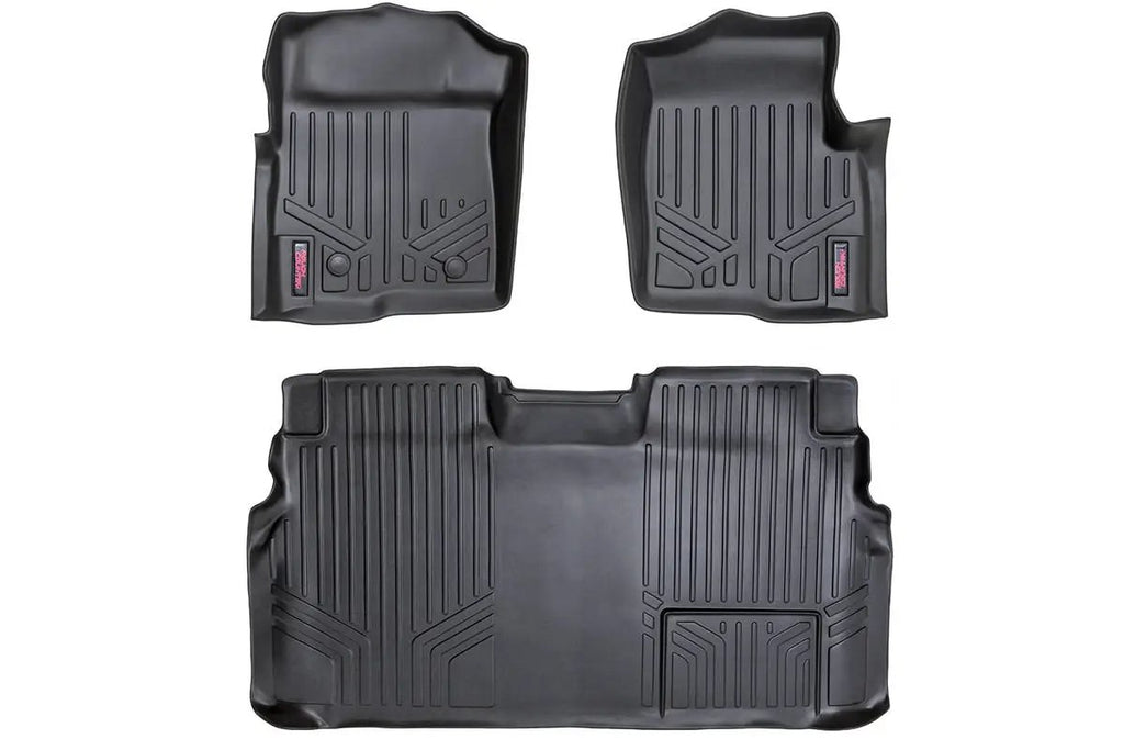 Floor Mats | FR & RR | 2 Ret Hook | Ford F-150 2WD/4WD (2011-2014) by Rough Country