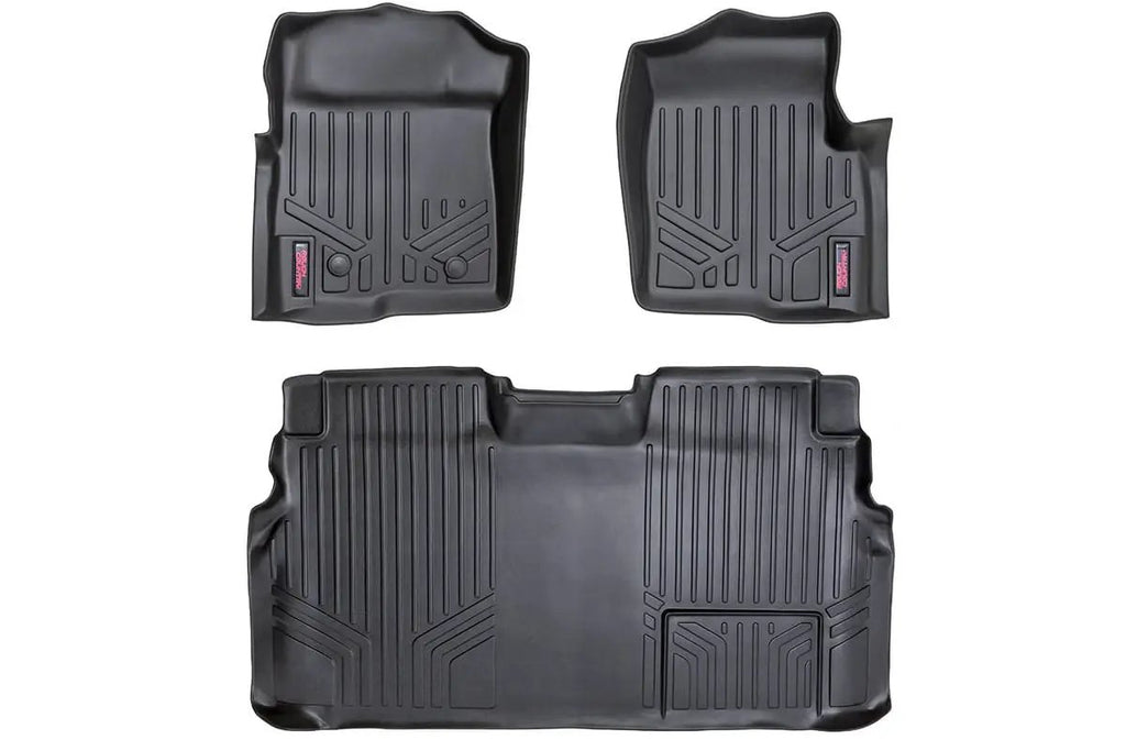 Floor Mats | FR & RR | 2 Ret Hook | Ford F-150 2WD/4WD (2011-2014) by Rough Country