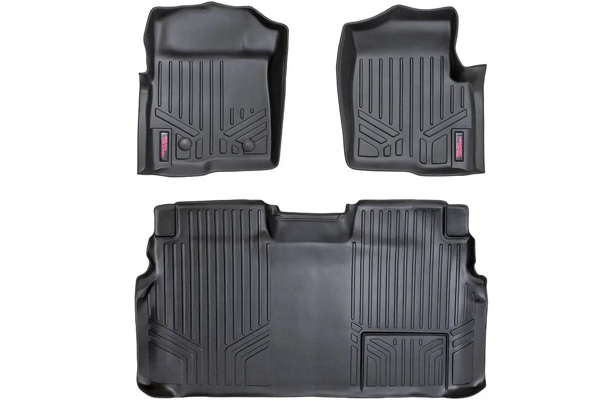 Floor Mats | FR & RR | 2 Ret Hook | Ford F-150 2WD/4WD (2011-2014) by Rough Country
